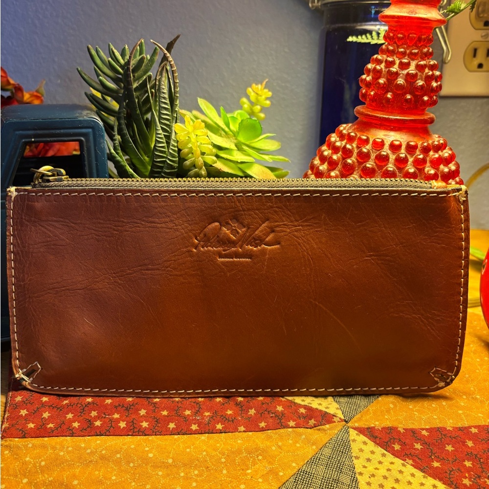 Patricia Nash Long Leather Wristlet